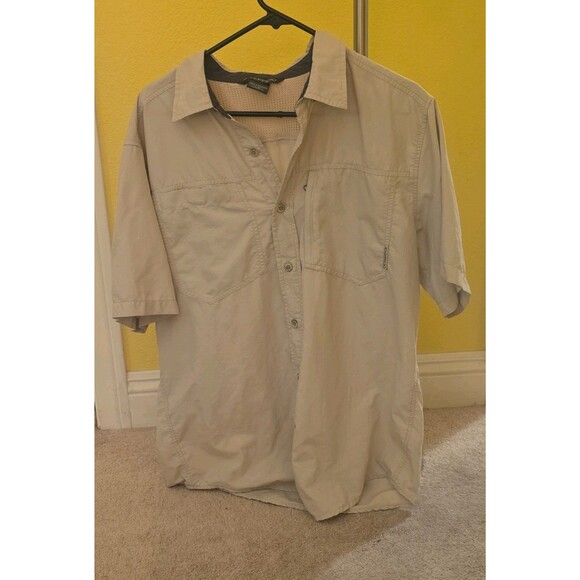 Exofficio Other - ExOfficio Men's L Beige Fishing Shirt SS Button Pockets 1002-2358